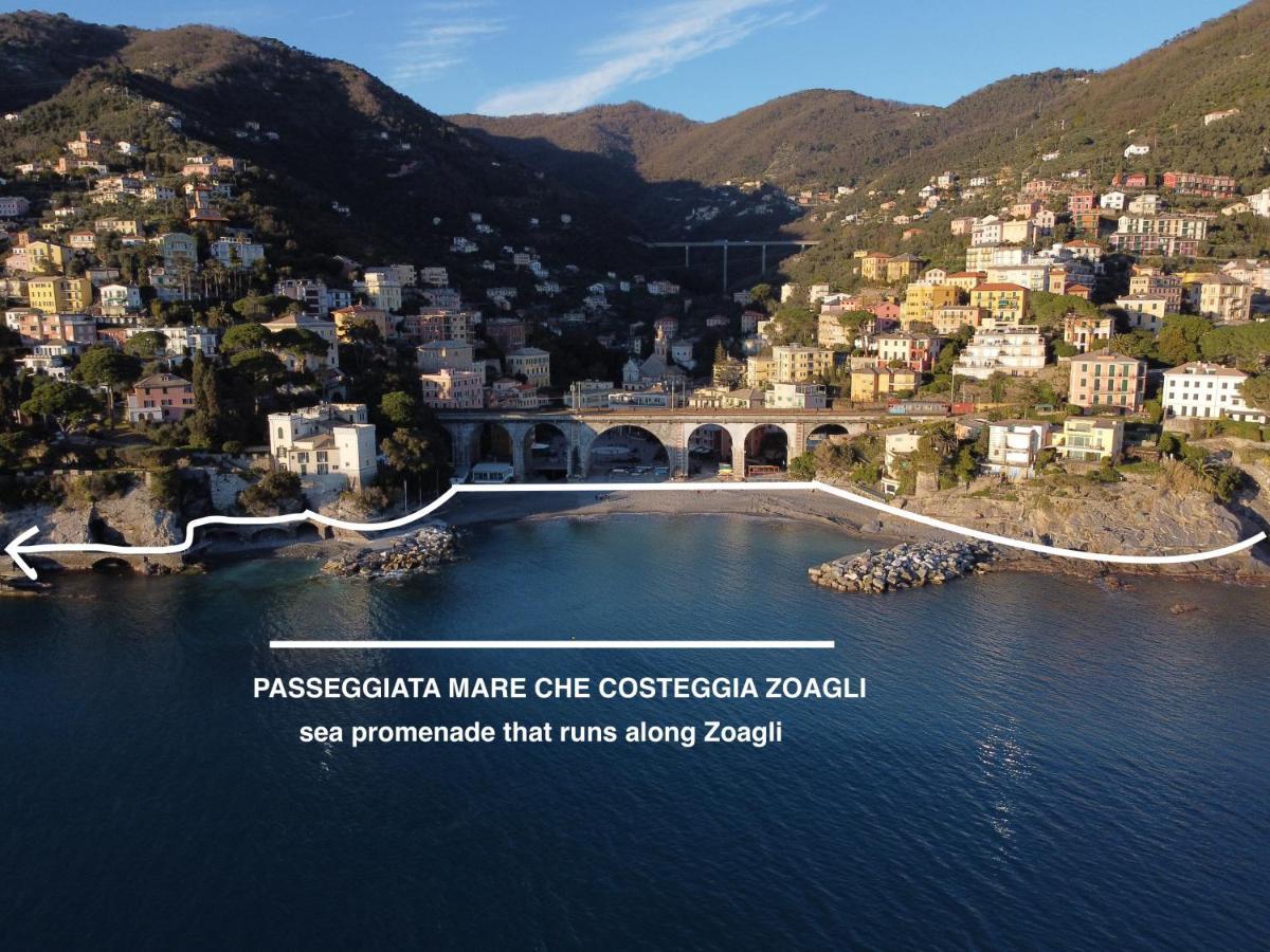 La Terrazza Sul Mare Apartman Zoagli Kültér fotó